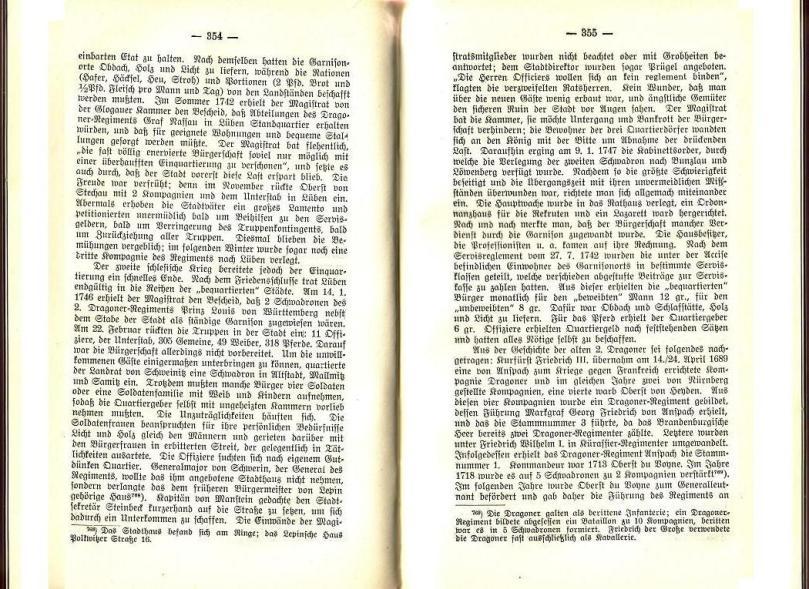 Konrad Klose, Geschichte der Stadt Lüben, Verlag Kühn Lüben, 1924, S. 354/355