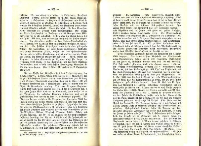 Konrad Klose, Geschichte der Stadt Lüben, Verlag Kühn Lüben, 1924, S. 368/369