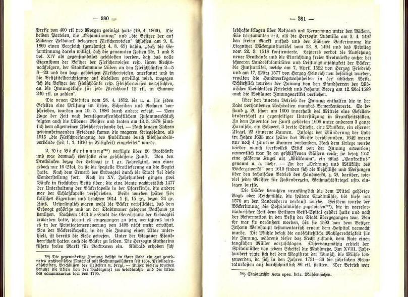 Konrad Klose, Geschichte der Stadt Lüben, Verlag Kühn Lüben, 1924, S. 380/381