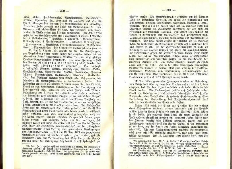 Konrad Klose, Geschichte der Stadt Lüben, Verlag Kühn Lüben, 1924, S. 390/391