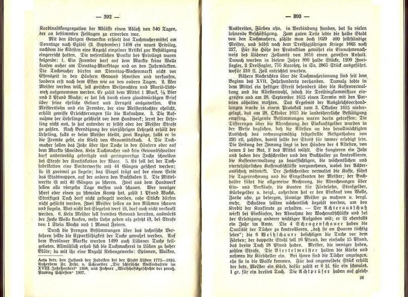 Konrad Klose, Geschichte der Stadt Lüben, Verlag Kühn Lüben, 1924, S. 392/393