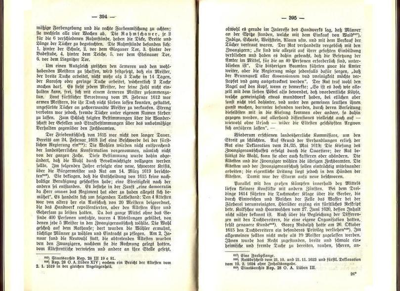 Konrad Klose, Geschichte der Stadt Lüben, Verlag Kühn Lüben, 1924, S. 394/395