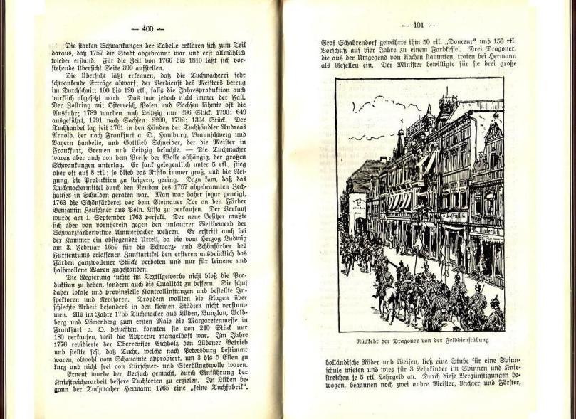 Konrad Klose, Geschichte der Stadt Lüben, Verlag Kühn Lüben, 1924, S. 400/401