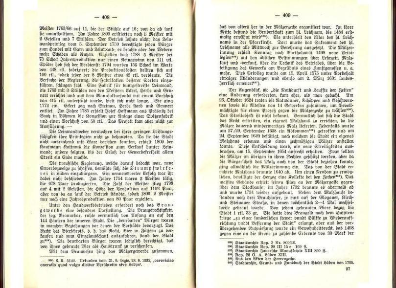 Konrad Klose, Geschichte der Stadt Lüben, Verlag Kühn Lüben, 1924, S. 408/409