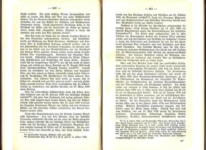 Konrad Klose, Geschichte der Stadt Lüben, Verlag Kühn Lüben, 1924, S. 410/411