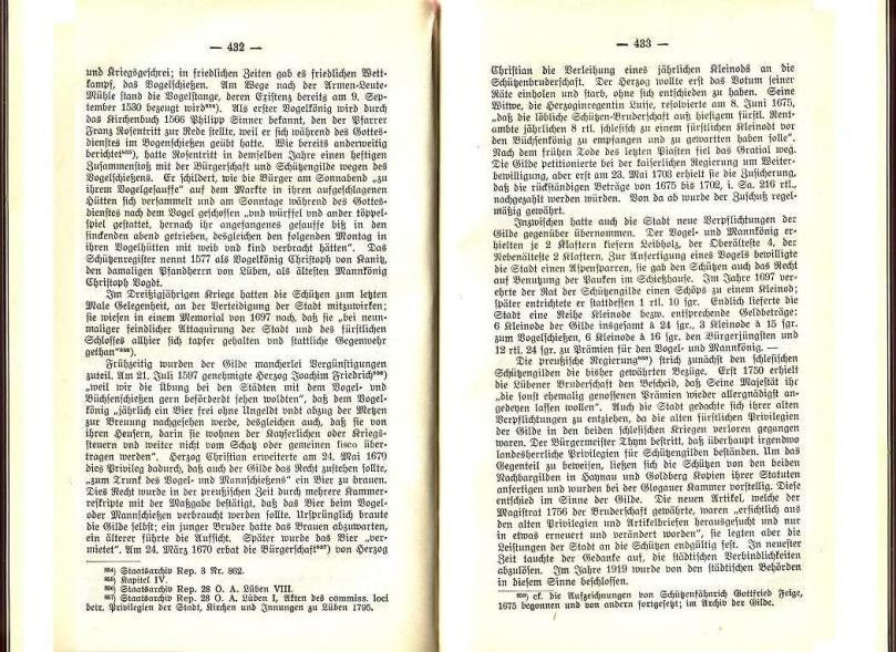 Konrad Klose, Geschichte der Stadt Lüben, Verlag Kühn Lüben, 1924, S. 432/433