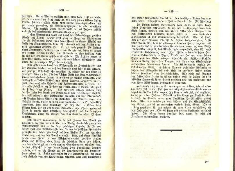 Konrad Klose, Geschichte der Stadt Lüben, Verlag Kühn Lüben, 1924, S. 458/459