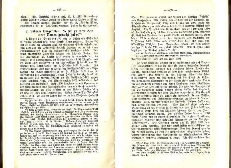 Konrad Klose, Geschichte der Stadt Lüben, Verlag Kühn Lüben, 1924, S. 468/469