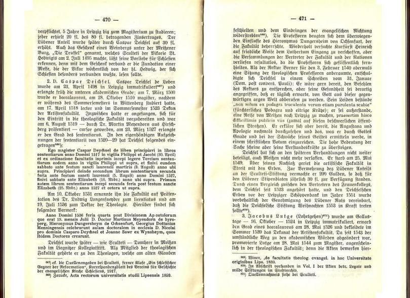 Konrad Klose, Geschichte der Stadt Lüben, Verlag Kühn Lüben, 1924, S. 470/471