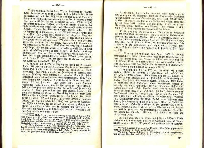 Konrad Klose, Geschichte der Stadt Lüben, Verlag Kühn Lüben, 1924, S. 490/491