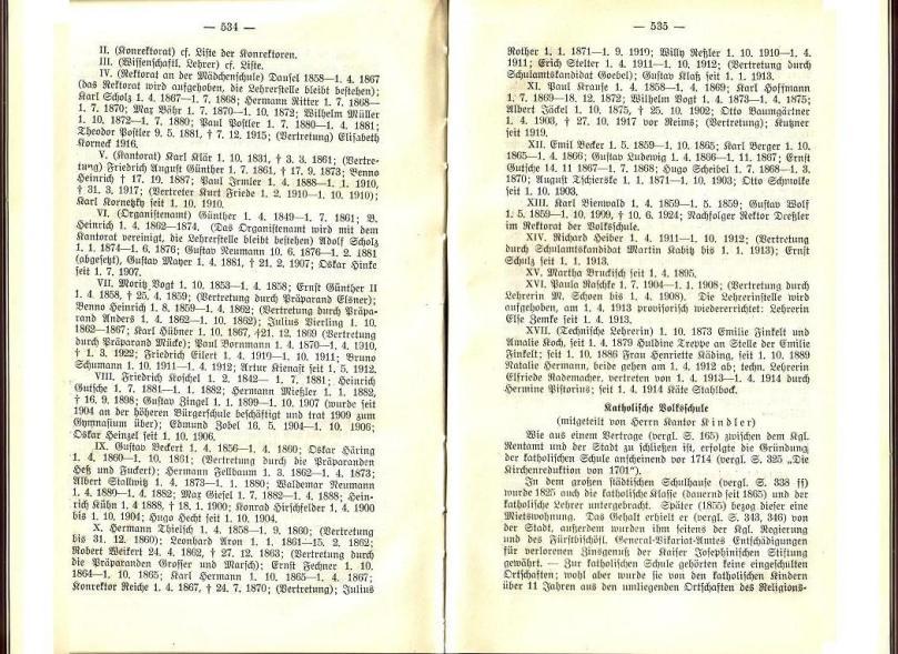 Konrad Klose, Geschichte der Stadt Lüben, Verlag Kühn Lüben, 1924, S. 534/535