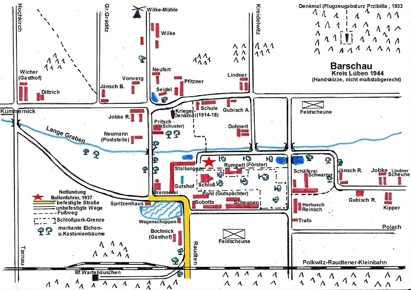 Lageplan von Barschau