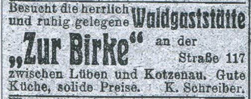 Anzeige im Liegnitzer Tageblatt 1939