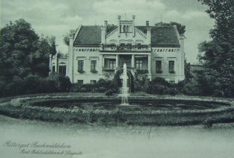 Schloss Buchwäldchen, Originalkarte geschrieben von Max von Dücker, zum Verkauf angeboten bei Antiquariat Patzer und Trenkle, Konstanz