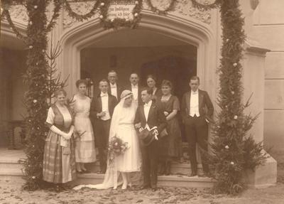 1922 Hochzeit von Francis Pfotenhauer und Sascha geb. Decker