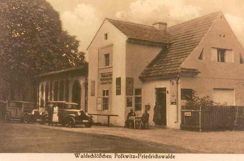 Restaurant Waldschlößchen um 1925 nach dem Umbau, Inhaber Gustav Freye