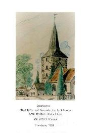 Geschichte eines Guts- und Bauerndorfes in Schlesien Groß Krichen/Kreis Lüben von Alfred Grosser, Pinneberg, 1988