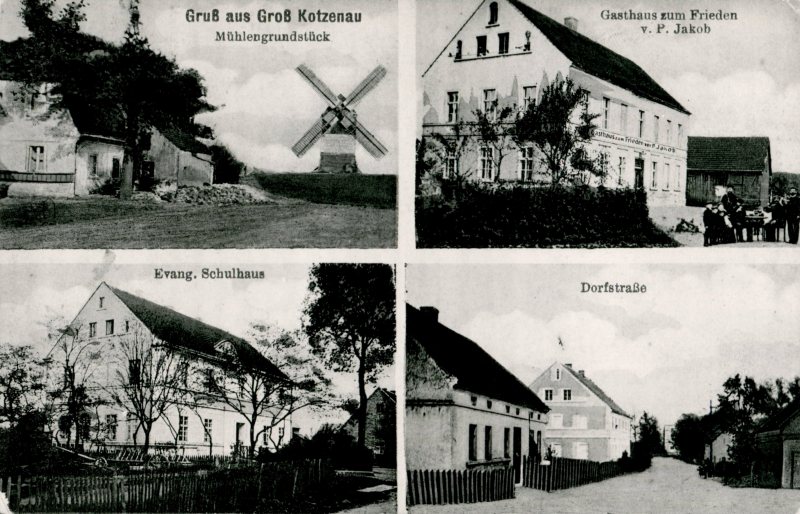 Groß Kotzenau: Mühlengrundstück, Gasthaus zum Frieden von Paul Jakob