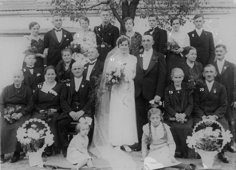 Hochzeit in Groß Kotzenau am 2.11.1935