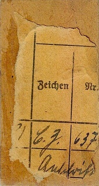 Fahrkarte Liegnitz-Groß Rinnersdorf vom 6.11.1944