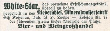 Mineralwasser, Bier- und Weingroßhandel R. H. Loewe