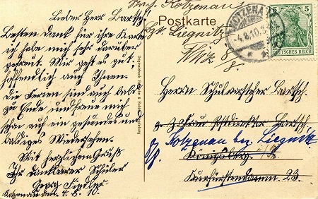 Postkarte vom 4.8.1910