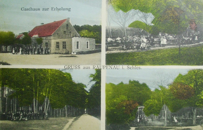 Raupenau: Gasthof zur Erholung mit Garten 1913