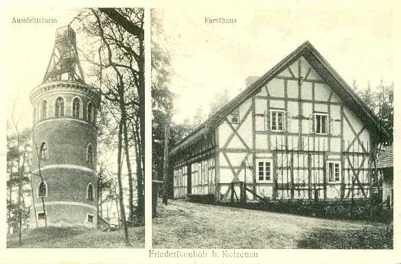 Aussichtsturm Friederikenhöhe 1935