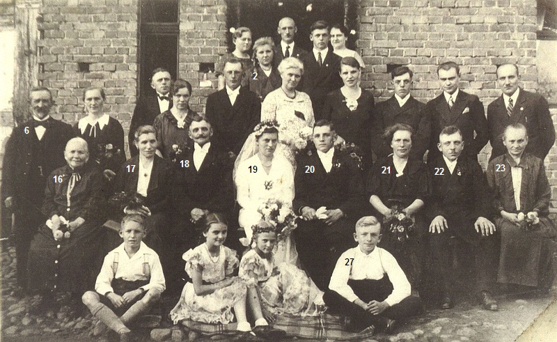 Hochzeit von Margarete und Willi Helbig im Jahr 1936