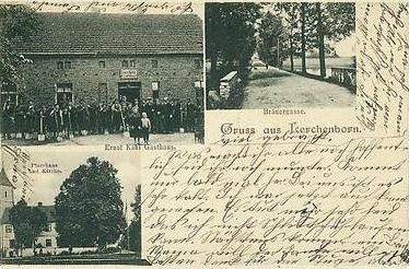 Ernst Kahl Gasthaus, Bräuergasse, Pfarrhaus und Kirche