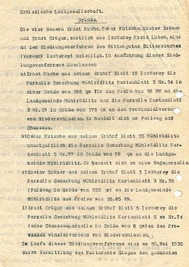 Siedlungsbescheid 1936