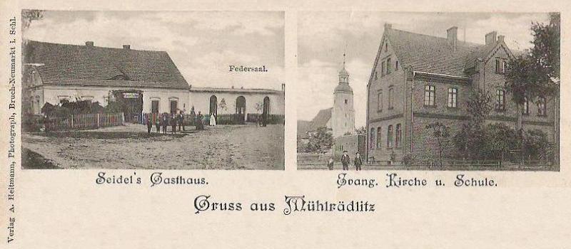 Seidel's Gasthaus, Evangelische Kirche und Schule