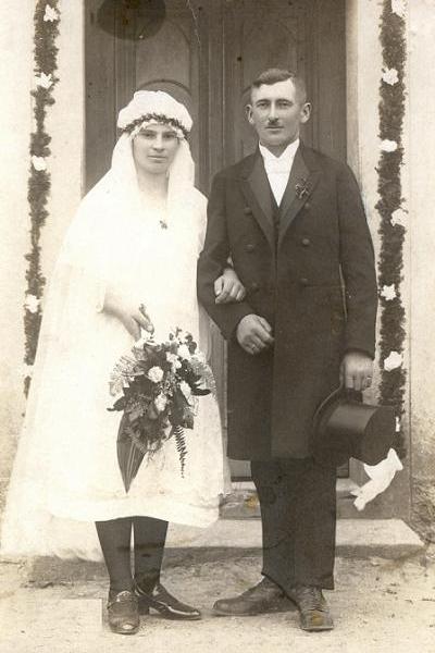 Hochzeit von Fritz Rothe und Emma geb. Müller am 30.4.1926
