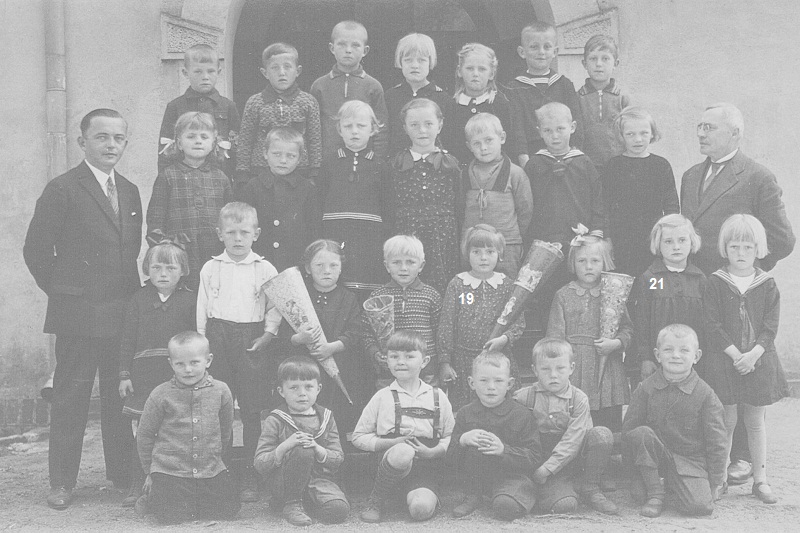 Einschulung 1933/34 in Neuhammer