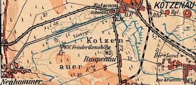 Neuhammer auf der Kreiskarte Lüben 1935