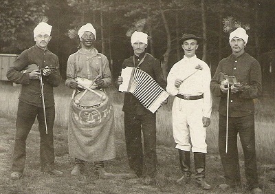 Fritz Pietsch als Mitglied einer Kurkapelle im Jahr 1930