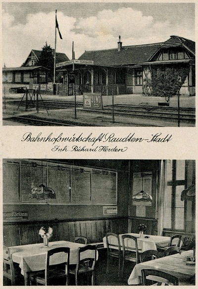 Bahnhofswirtschaft Raudten Stadt Richard Herden