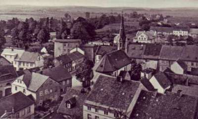 Panorama mit katholischer Kirche