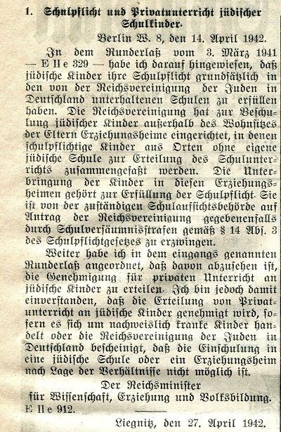 Amtliches Schulblatt für den Regierungsbezirk Liegnitz 9/1942 S. 38