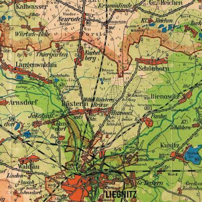 Bahnverbindung Liegnitz-Vorderheide 1935