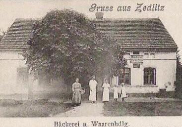 Bäckerei und Warenhandlung in Zedlitz