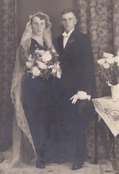 Hochzeit von Max Schubert und Ida geb. Seiler um 1935